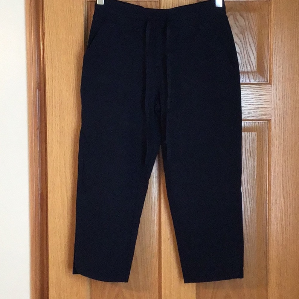 T by Talbots Petite Cropped Pants in Navy Blue